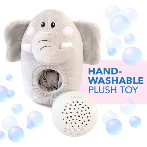  Bubzi Co Baby Toys Elephant White Noise Sound Machine, Toddler Sleep Aid Night Light, Unique Baby Girl Gifts & Baby Boy Gifts, Baby Shower Gifts, Portable Baby Soother, New Baby Gi