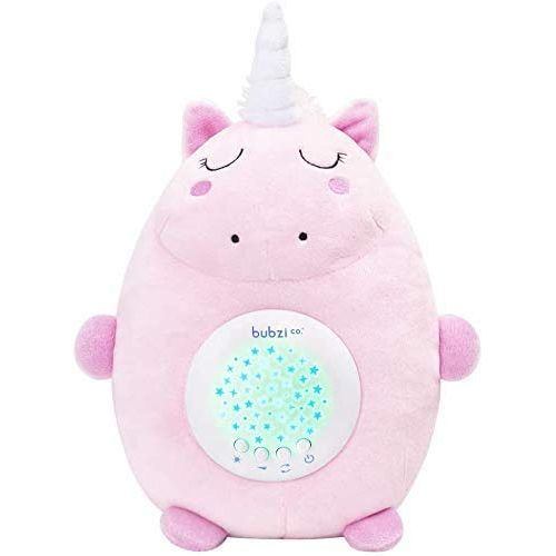  Bubzi Co Baby Toys Unicorn White Noise Sound Machine, Toddler Sleep Aid Night Light, Unique Baby Girl Gifts & Baby Boy Gifts, Baby Shower Gifts, Portable Baby Soother, New Baby Gif