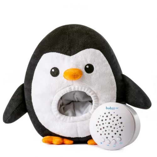  Bubzi Co White Noise Sound Machine Sleep Aid Penguin  Moms Top Baby Shower Gift  Quickly Lull...