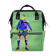 Bucery Football World Pattern Daypacks Computer Bag,College Bag School Bookbag For Travel/Sport/Outdoor/Picnic/Teens/Boy/Girl