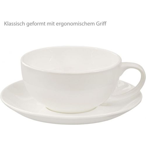  Buchensee Tea for one 400ml. Teeset aus Fine Bone China in fein-cremigem Weiss.