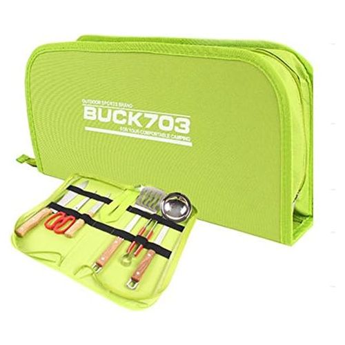  Buck703 Portable Camping Cooking Utensil Set Kitchen 6pcs BBQ Garden Outdoor Tools Made in Korea