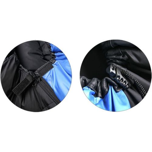  Buck703 First Goose Duck Down Sleeping Bag Cold Winter Outdoor Camping Hiking Hunting Quilt Blanket Double fabric Blue 1450g Filling Gift Air Pillows