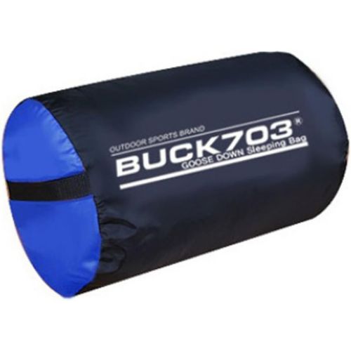  Buck703 Goose Duck Down Sleeping Bag Cold Winter Outdoor Camping Hiking Hunting Quilt Blanket Double fabric Blue 1300g Filling Gift Air Pillows