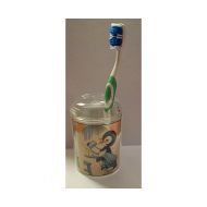 Buckaroosmercantile Penguin toothbrush holder retro 1950s vintage bathroom bird kitsch