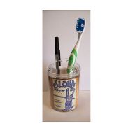 /Buckaroosmercantile Tiki toothbrush holder retro 1950s vintage hawaii rockabilly bathroom pen holder kitsch