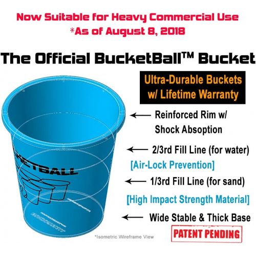  [아마존 핫딜]  [아마존핫딜]Bucket Ball - Beach Edition - Ultimate Beach, Pool, Yard, Camping, Tailgate, BBQ, Backyard, Lawn, Water, Wedding, Events, Indoor, Outdoor Game  Best Gift Toy for Boys, Girls, Teen