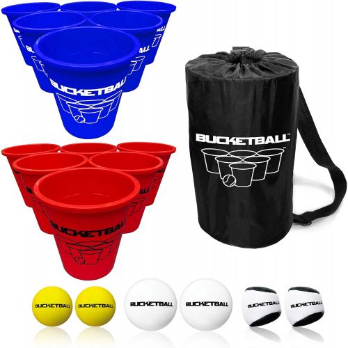  [아마존 핫딜]  [아마존핫딜]Bucket Ball - Beach Edition - Ultimate Beach, Pool, Yard, Camping, Tailgate, BBQ, Backyard, Lawn, Water, Wedding, Events, Indoor, Outdoor Game  Best Gift Toy for Boys, Girls, Teen