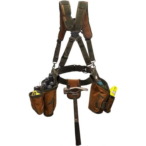  [아마존베스트]Bucket Boss - AirLift Tool Belt with Suspenders, Tool Belts - Original Series (50100)