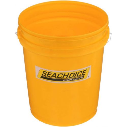  Bucket Boss The Bucketeer Bucket Tool Organizer in Brown, 10030 & Seachoice 90120 5-Gallon Plastic Bucket with Metal Handle Yellow