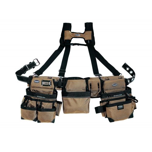  Bucket Boss Bucketboss 55185-TN, Three Bag Framers Rig, Tan & Black