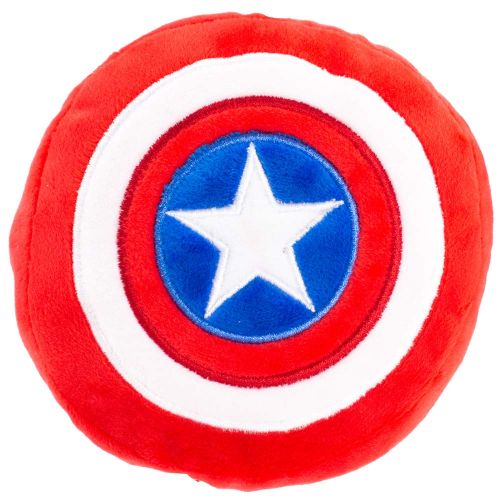  Buckle Down Dog Toy Plush Captain America Shield Red White Blue White