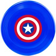 Buckle Down Dog Toy Frisbee Flyer Captain America Shield Blue Red White