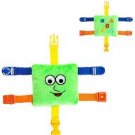 Buckle Toys - Mini Buster Square - Learning Activity Toy - Develop Fine Motor Skills - Sensory Travel Essential for Toddlers 1-3