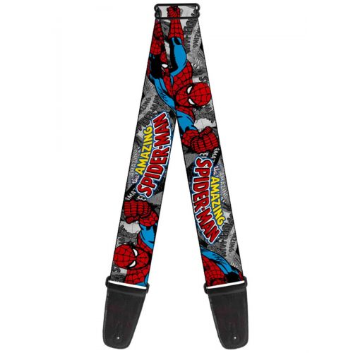  Buckle-Down Spider-Man Marvel Comics Superhero Amazing Spiderman Swinging Guitar Strap