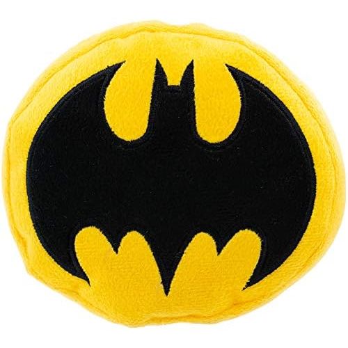  Buckle-Down Dog Toy Plush Batman Bat Icon Yellow Black