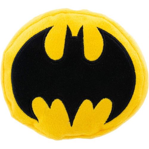  Buckle-Down Dog Toy Plush Batman Bat Icon Yellow Black