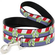 Buckle-Down Dog Leash Toy Story Buzz Lightyear Space Ranger Stripe Red Green Purple Available In Different Lengths And Widths For Small Medium Large Dogs and Cats