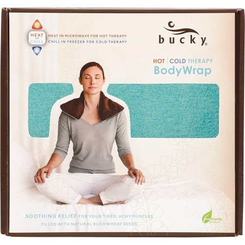  Bucky Hot & Cold Therapy Body Wrap to Relieve Sore or Achy Muscles, All Natural Buckwheat Seed...