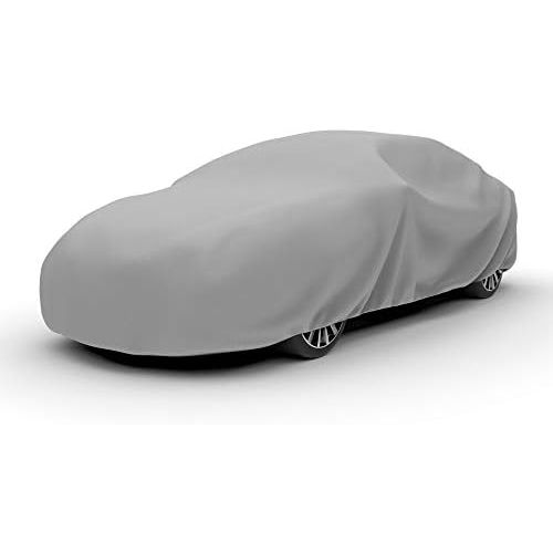  Budge D-5 Duro Car Cover Gray Size 5: Fits up to 22 3 Layer, Water Resistant, Scratchproof, Dustproof