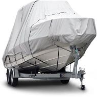 Budge B-621-X7 600 Denier Hard/T-Top Boat Cover Gray 22-24 Long (Beam Width Up to 106) Waterproof, UV Resistant
