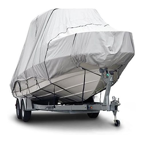  Budge B-621-X7 600 Denier Hard/T-Top Boat Cover Gray 22-24 Long (Beam Width Up to 106) Waterproof, UV Resistant