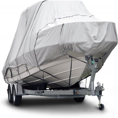  Budge B-621-X7 600 Denier Hard/T-Top Boat Cover Gray 22-24 Long (Beam Width Up to 106) Waterproof, UV Resistant