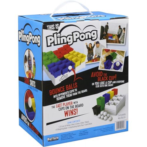  Buffalo Games PlingPong - The Fast-Paced Game of Skill, Luck and Strategy, Multi, Standard