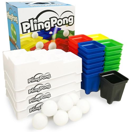  Buffalo Games PlingPong - The Fast-Paced Game of Skill, Luck and Strategy, Multi, Standard