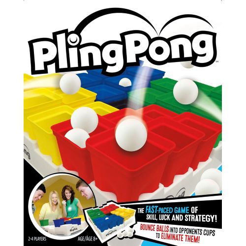  Buffalo Games PlingPong - The Fast-Paced Game of Skill, Luck and Strategy, Multi, Standard