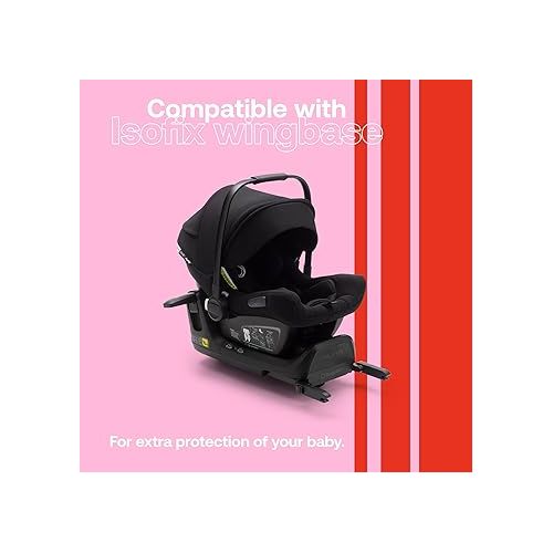 Bugaboo Turtle Air by Nuna Car Seat + Recline Base - Compatible with Bugaboo Fox, Lynx, Donkey Bee and Ant Strollers - Fits Infants 4 to 32 Pounds - Lightweight Car Seat - Grey Melange