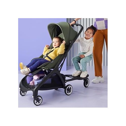  Bugaboo Butterfly Comfort Wheeled Board +, Compatible with Bugaboo Butterfly Pushchair, Buggy Board with Removable Seat for Toddlers, Sit and Stand Option and Flexible Board Position