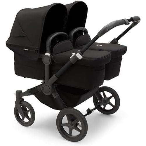  Bugaboo Donkey 5 Bassinet Fabric Complete - Newborn Twin Stroller Accessory - Midnight Black