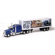 Bugatti DIECAST 1:32 Long HAUL Trucker - Kenworth W900 Route 66 (Blue/White) SS-13443A by NEWRAY
