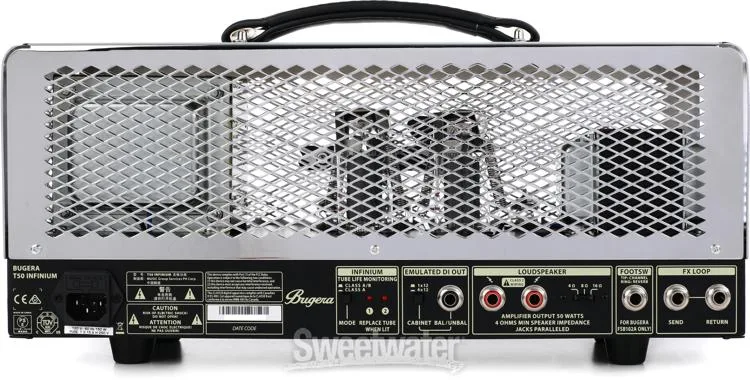  Bugera T50 Infinium 50-watt 2-channel Class-A Tube Head