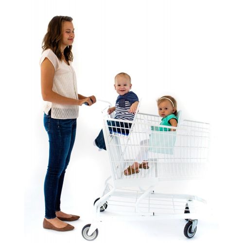  Buggy Bench The Original Shopping Cart Seat (Mint Green) for Baby, Toddler, Twins, and Triplets (Up to 40 Pounds)