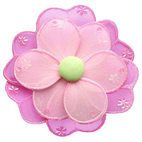  Bugs-n-Blooms Hanging Flower X-Large 18 Dark Pink Fuchsia Green Pink Hailey Nylon Flowers Mesh Decorations Decorate Baby Nursery Bedroom Girls Room Ceiling Wall Decor Birthday Party Baby Shower