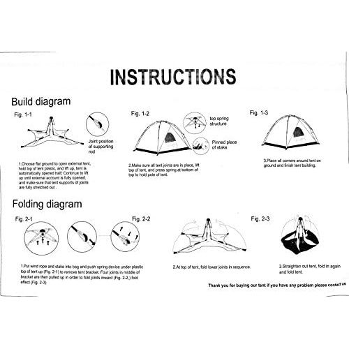  Buha Tent for Camping, Automatic Hydraulic, Sun Shelter, Instant 4 Season Tent 2-3 Person, Portable and Lightweight Pop up Tent