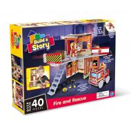 Build A Story Fire and Rescue 13002-L Fire & Rescue Building Kit (43Piece), Multicolor, 10 x 14