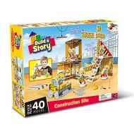 Build A Story 13005 Construction Site Building Kit (52Piece), Multicolor, 10 x 14