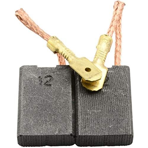  Buildalot Specialty Carbon Brushes 1825X_Metabo_W 25-230 for Metabo W 25-230 Powertools - With Automatic Stop, Cable and Spring - Replaces 316033095 & 316033950