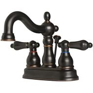 Builders Shoppe 2026TB Two Handle Centerset Lavatory Faucet with Pop-Up Drain Oil Rubbed Bronze Finish