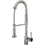 Builders Shoppe 1151CP 21 Single Handle Spring Pull-Down Kitchen Faucet Chrome Finish