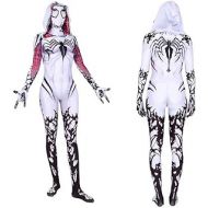 Bulex Superhero Gwen Stacy Venom Costume Mask Cosplay Spider Zentai Jumpsuit Bodysuit Adults Kids