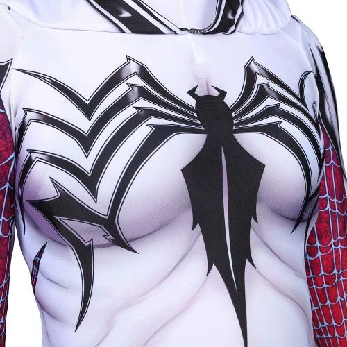  할로윈 용품Bulex Superhero Gwen Stacy Venom Costume Mask Cosplay Spider Zentai Jumpsuit Bodysuit Adults Kids