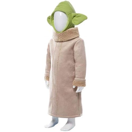  할로윈 용품Bulex Baby The Child Costume Kids Cosplay Mandalorian Robe Coat Hat Cute Children Boys Girls