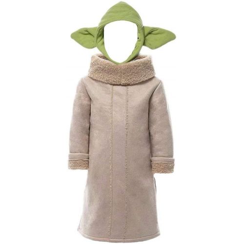  할로윈 용품Bulex Baby The Child Costume Kids Cosplay Mandalorian Robe Coat Hat Cute Children Boys Girls