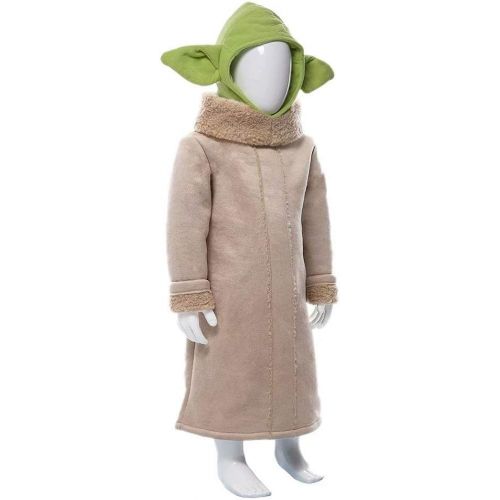  할로윈 용품Bulex Baby The Child Costume Kids Cosplay Mandalorian Robe Coat Hat Cute Children Boys Girls