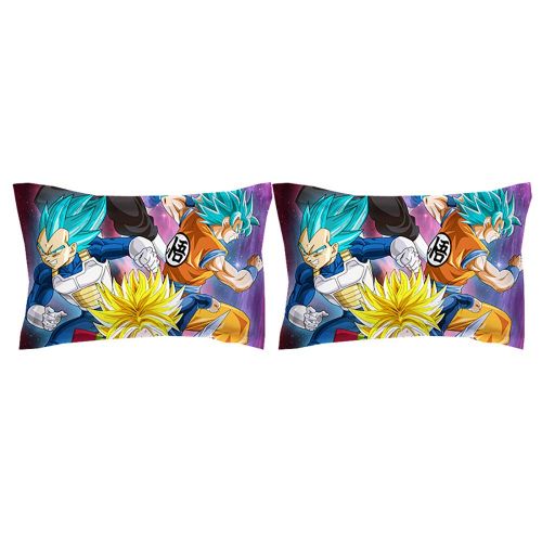  Bulk 3D Dragonball Z Goku Duvet Cover Set/Bedding for Teen Boys, Super Saiyan Pattern 3PCS 1 Duvet Cover+2 Pillow Shams (Comforter not Included)