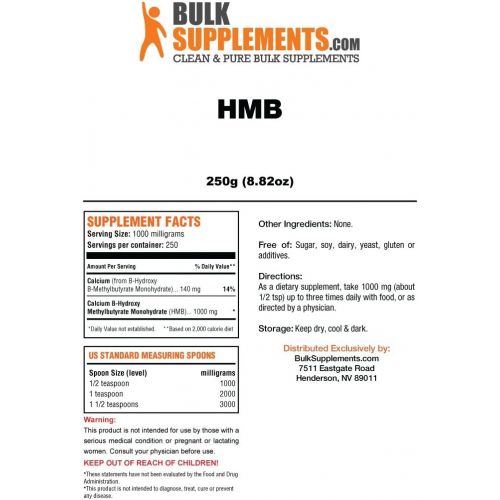  BulkSupplements Pure HMB Powder (5 Kilograms)